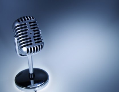 microphone representing professional industry interview